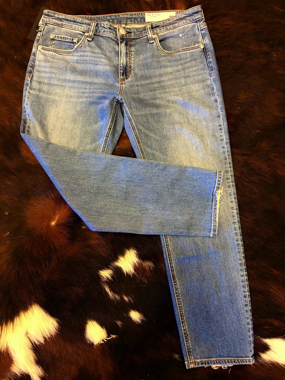 NWT RAG & BONE the DRE Women's Low Rise Boyfriend Jeans Julienne Wash  SZ 30